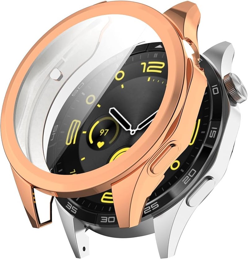 46mm Black Screen Protector And Shockproof Case For Huawei Watch GT4 Anti Scratch - Image 4